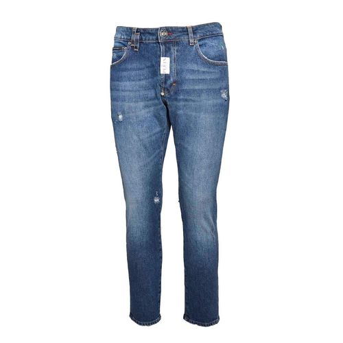 Distressed Skinny Fit Jeans - Philipp Plein - Modalova