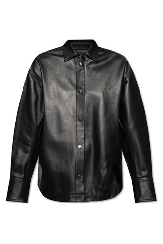 Long-sleeved Leather Shirt - The Attico - Modalova