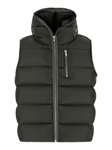 Dark Sleeveless Hooded Down Jacket In Nylon Man - Rick Owens - Modalova