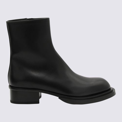 Leather Stack Boots - Alexander McQueen - Modalova