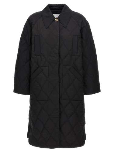 Ganni quilt Raglan Long Down Jacket - Ganni - Modalova