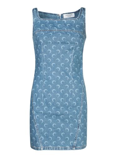 Light Denim Mini Dress - Marine Serre - Modalova