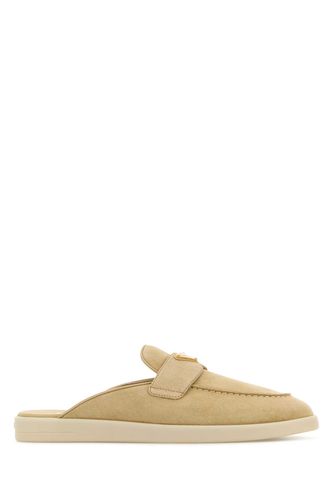 Prada Sand Suede Slippers - Prada - Modalova