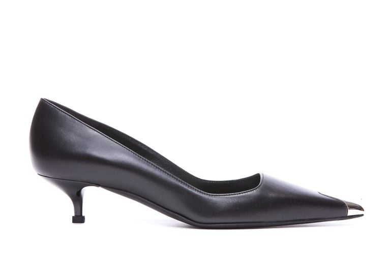 Mm Kitten Heel Leather Pumps - Alexander McQueen - Modalova