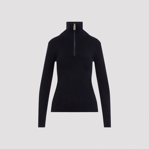 Half Zip High Neck Top - Victoria Beckham - Modalova