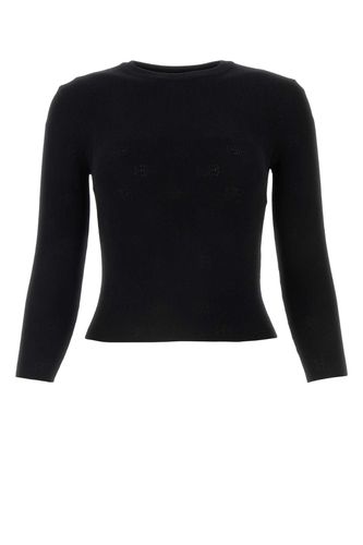Balenciaga Black Wool Blend Sweater - Balenciaga - Modalova