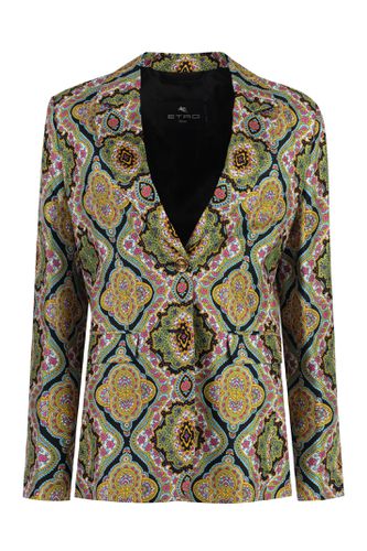 Silk Jacket With Medallion Print - Etro - Modalova