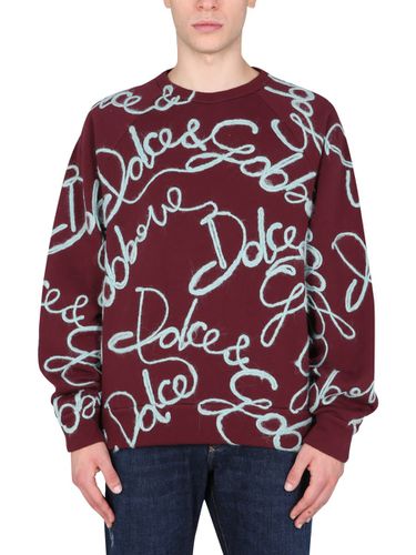 Embroidered Sweatshirt - Dolce & Gabbana - Modalova