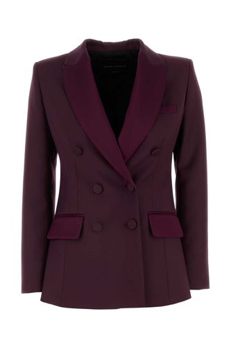 Burgundy Crepe The Georgia Blazer - Hebe Studio - Modalova