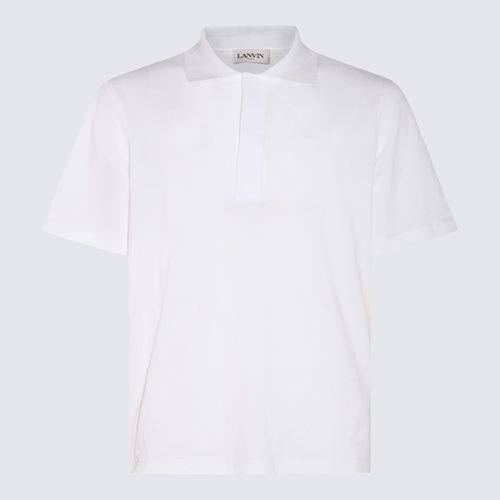 Lanvin White Cotton Polo Shirt - Lanvin - Modalova