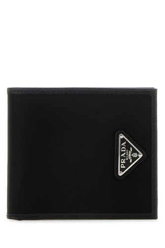 Black Fabric And Leather Wallet - Prada - Modalova