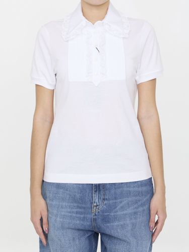 Cotton T-shirt With Lace - Dolce & Gabbana - Modalova