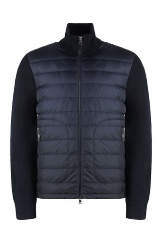 Cardigan With Padded Front Panel - Moncler - Modalova