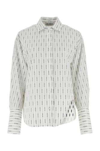 Eliza Jacquard Logo Cotton Shirt - The Attico - Modalova