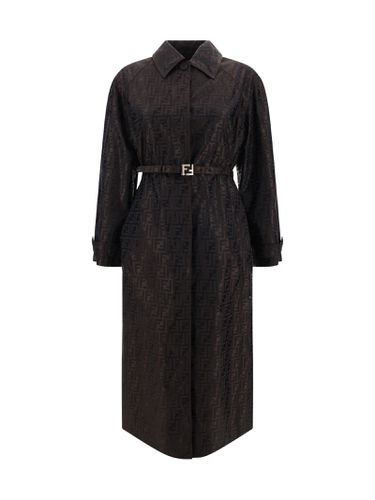 Fendi Monogram Jacquard Trench Coat - Fendi - Modalova