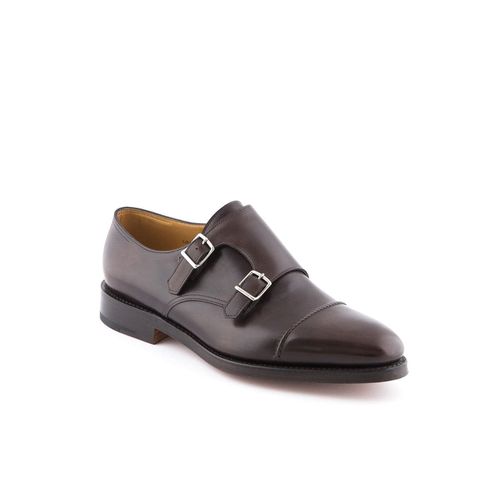 William Ii Plum Museum Calf Monk Strap Shoe - John Lobb - Modalova