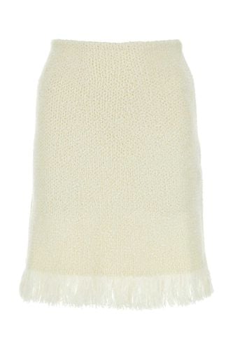 Ivory Stretch Wool Blend Skirt - Chloé - Modalova