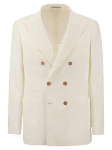 Twisted Linen Deconstructed Jacket With Patch Pockets - Brunello Cucinelli - Modalova