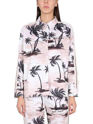 Palm Angels Island Print Shirt - Palm Angels - Modalova