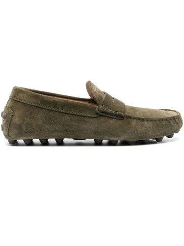 Green Suede Bubble Gommino Driving Shoes - Tod's - Modalova