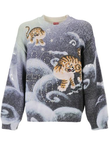 Tiger Intarsia-knit Embellished Jumper - Kenzo - Modalova