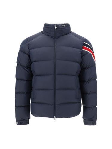 Navy Blue Solayan Short Down Jacket - Moncler - Modalova