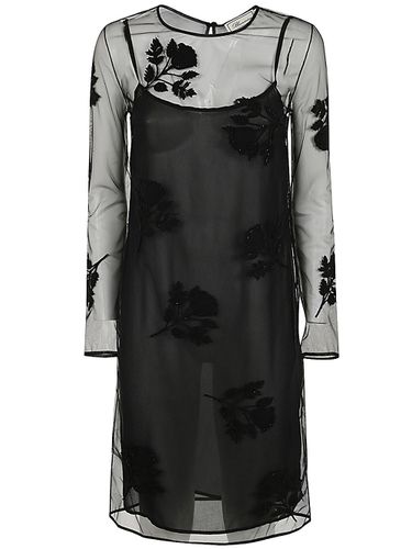 Blumarine Embroid Flower Dress - Blumarine - Modalova