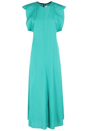 Folded Cap Sleeve Midi Dress - Victoria Beckham - Modalova