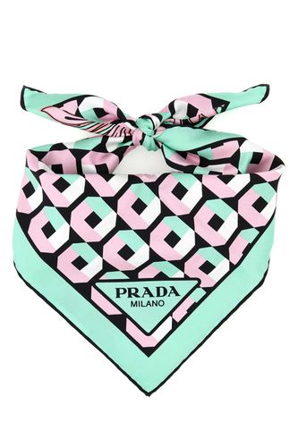 Prada Printed Twill Foulard - Prada - Modalova