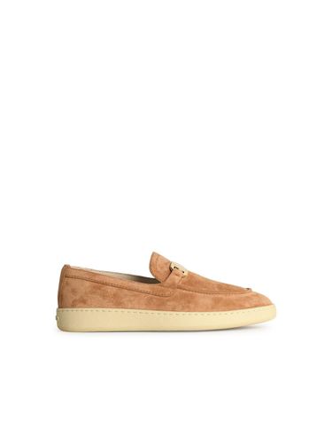 Ferragamo crio Beige Suede Loafers - Ferragamo - Modalova