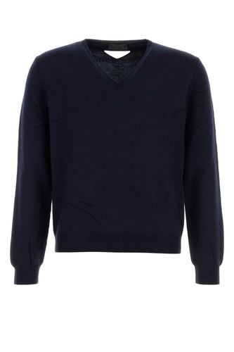 Prada Navy Blue Wool Sweater - Prada - Modalova