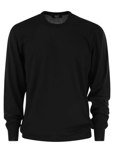 Crew-neck Sweater In Virgin Wool - Fedeli - Modalova