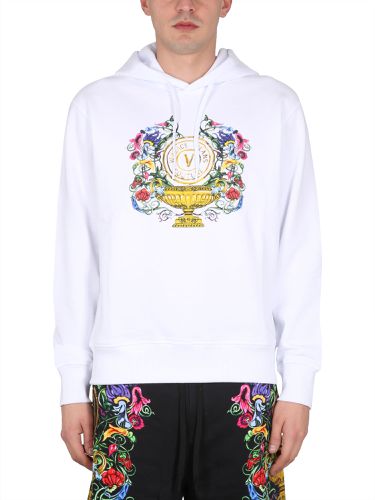 Sweatshirt With Logo Print - Versace Jeans Couture - Modalova