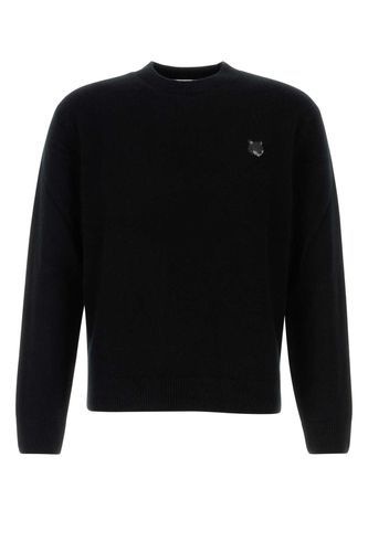 Maison Kitsuné Black Wool Sweater - Maison Kitsuné - Modalova