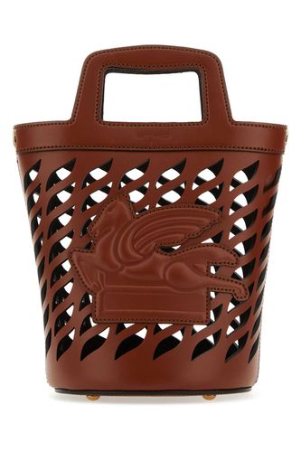 Etro Brown Leather Coffa Bucket Bag - Etro - Modalova