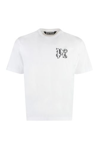 Palm Angels Logo Cotton T-shirt - Palm Angels - Modalova