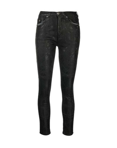 Slim Jeans With Tone Sur Ton Pattern - John Richmond - Modalova