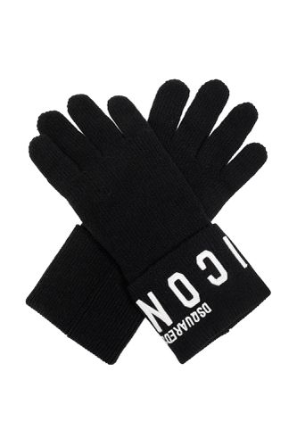 Dsquared2 Wool Gloves - Dsquared2 - Modalova