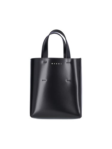Museo Mini Bag In Black Leather - Marni - Modalova
