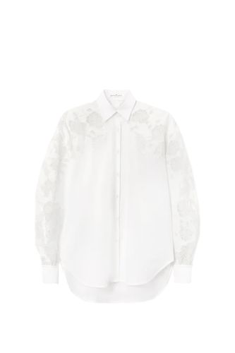 Shirt With Puff Sleeves And Rebrodé Lace - Ermanno Scervino - Modalova