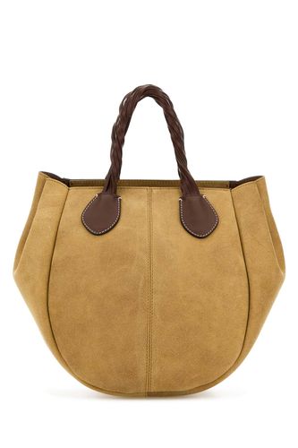 J. W. Anderson Beige Suede Small Punch Handbag - J.W. Anderson - Modalova