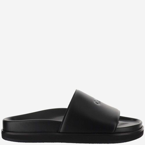 Off-White Leather Slippers - Off-White - Modalova