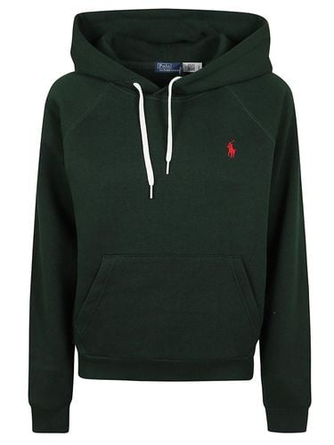 Logo Embroidered Drawstring Hoodie - Ralph Lauren - Modalova