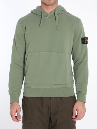 Hoodie In Organic Cotton Fleece - Stone Island - Modalova