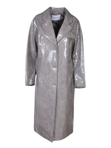 Haylo Croco Faux Leather Trench - STAND STUDIO - Modalova