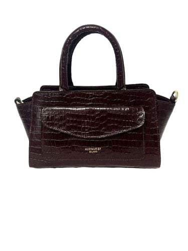 Letizia Bag In Dark Leather - Avenue 67 - Modalova