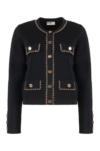 Elisabetta Franchi Viscose Cardigan - Elisabetta Franchi - Modalova