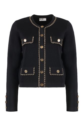 Elisabetta Franchi Viscose Cardigan - Elisabetta Franchi - Modalova