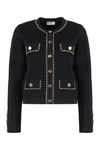 Elisabetta Franchi Viscose Cardigan - Elisabetta Franchi - Modalova