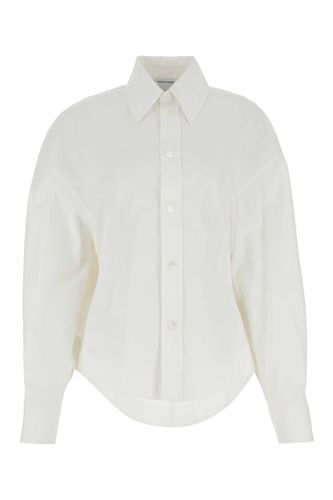 White Cotton Blend Shirt - Bottega Veneta - Modalova